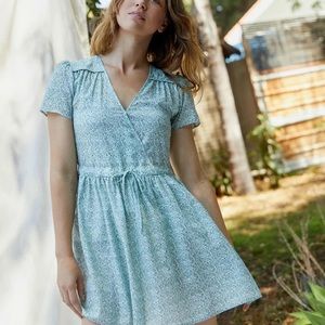 Christy Dawn The Donna Dress | Mint Blooming Meadow Silk-Cotton